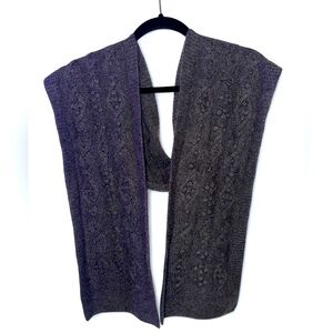 Geneva 100% cashmere knitted cable scarf